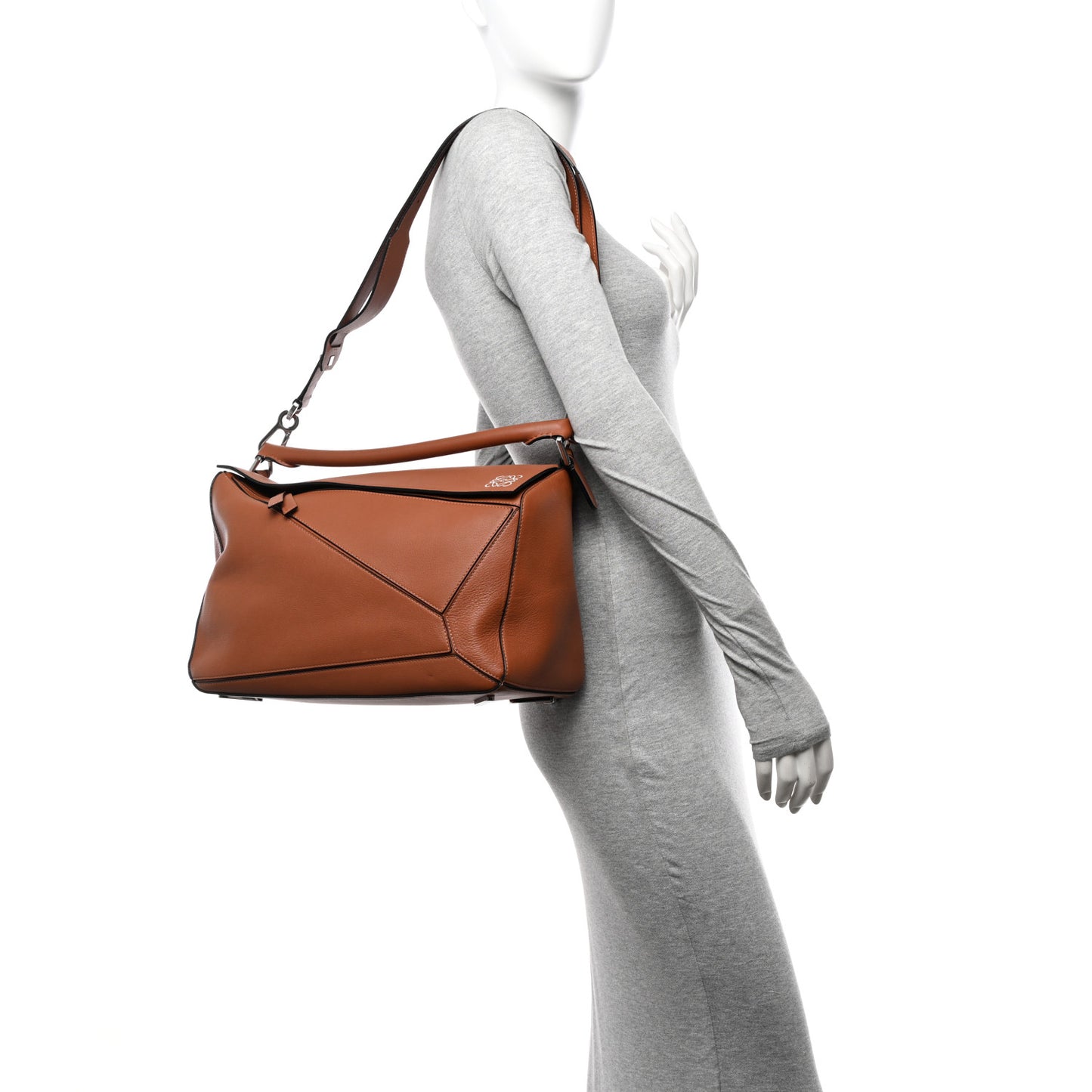 Calfskin Large Puzzle Bag Tan
