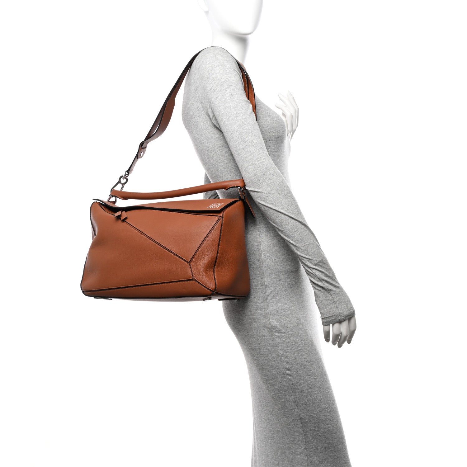 Loewe Calfskin Large Puzzle Bag Tan 2 of 10