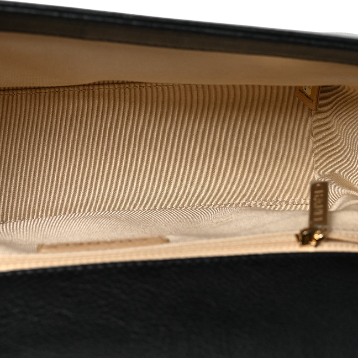 Chanel Grained Calfskin Quilted Large Label Click Flap Bag Black 5 of 10
