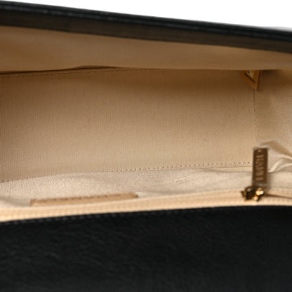 Chanel Grained Calfskin Quilted Large Label Click Flap Bag Black 5 of 10
