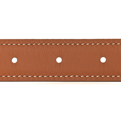 Hermes Epsom Swift 32mm H Belt 85 34 White Gold 3 of 6