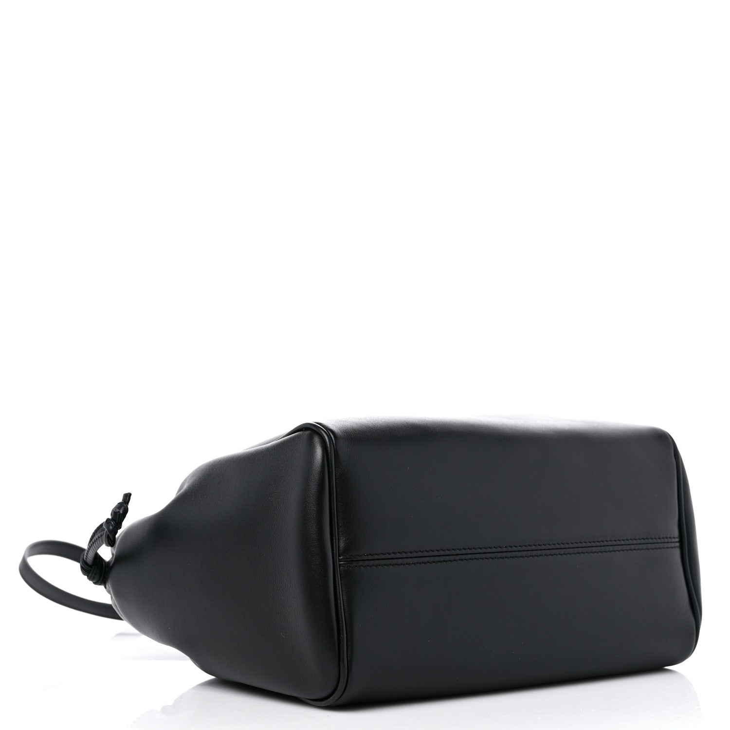 Celine Smooth Calfskin Cuir Small Triomphe Cabas Drawstring Black 4 of 8