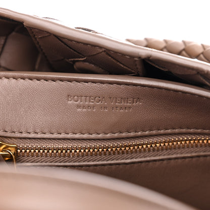 Bottega Veneta Nappa Intrecciato Small Andiamo Shoulder Bag Taupe Grey 8 of 12