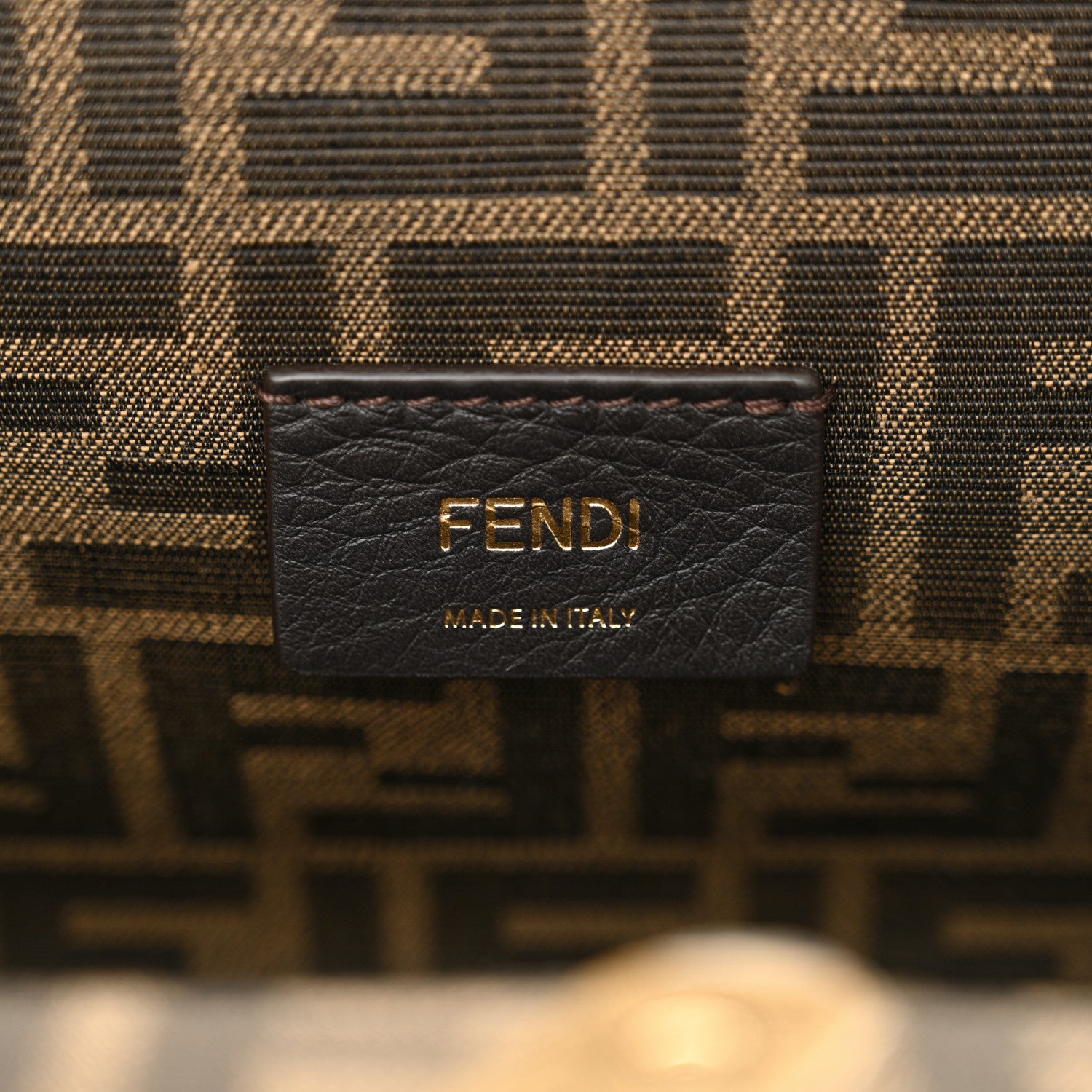Fendi Shiny Nappa Small Fendi First Caramello 6 of 12