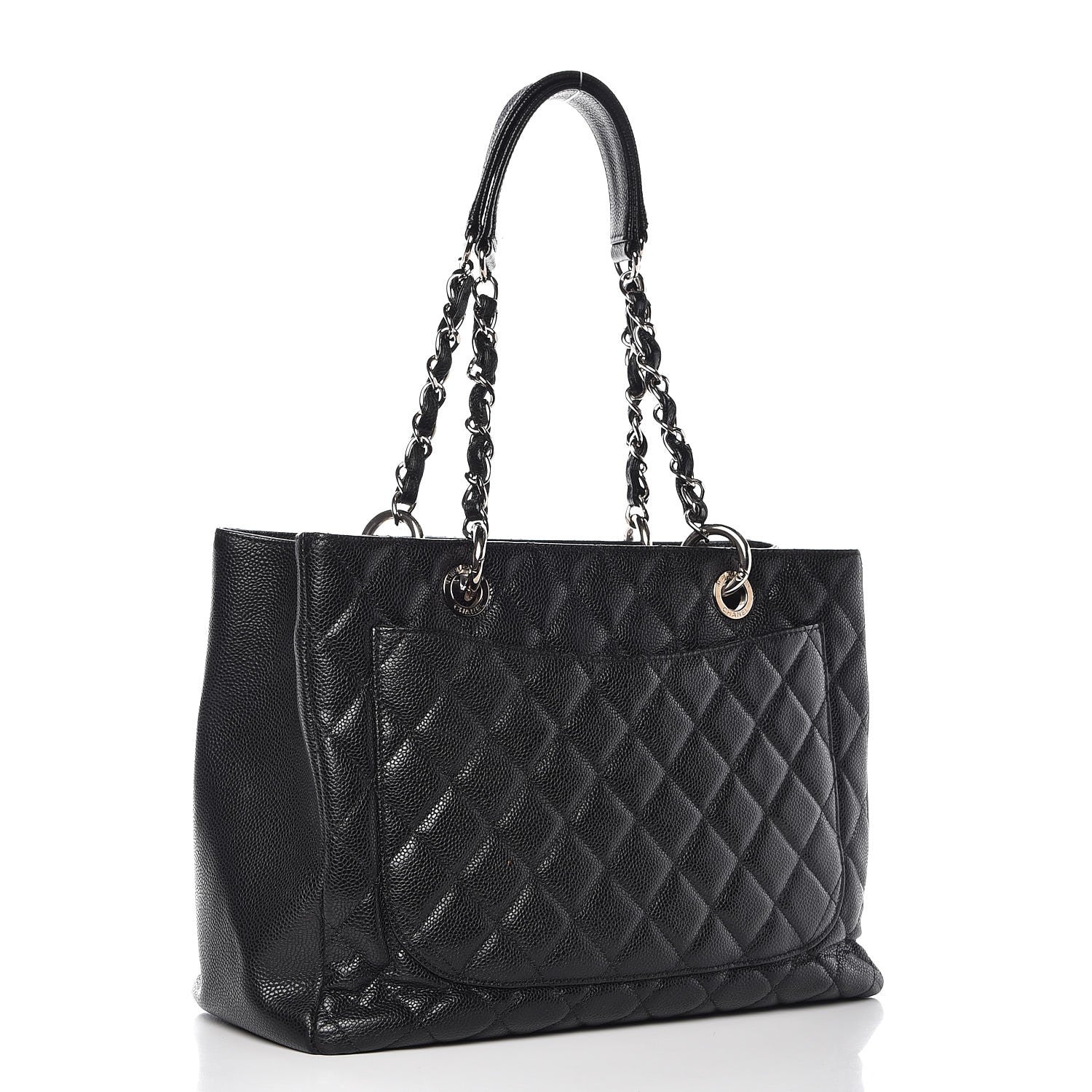 Chanel Caviar Quilted Grand Shopping Tote GST Black 3 of 14