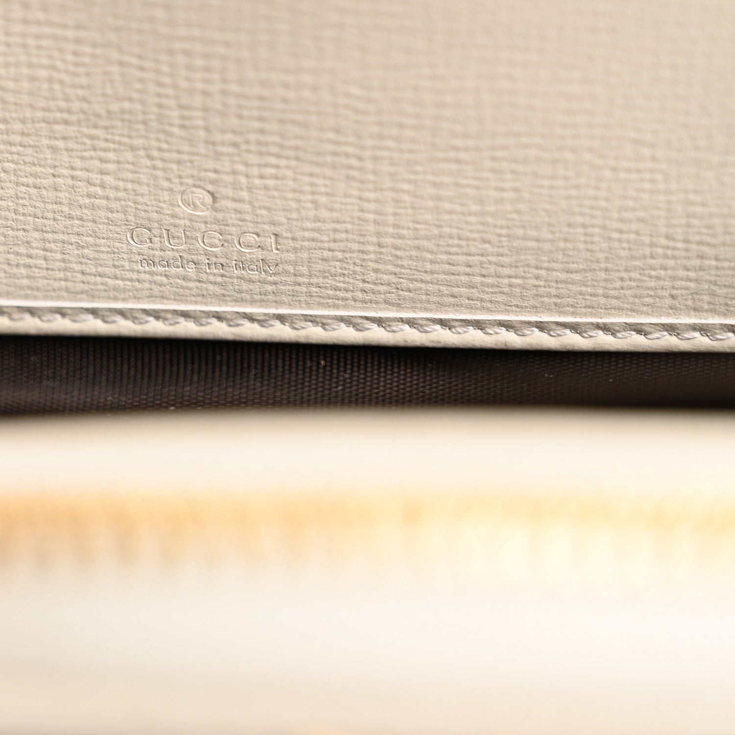 Gucci GG Supreme Monogram Azalea Calfskin Horsebit 1955 Zip Around Wallet Beige Ebony Mystic White 6 of 11