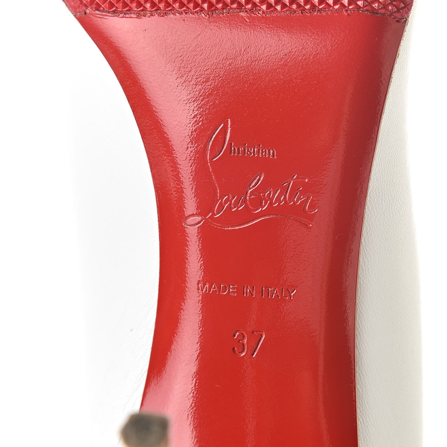 Christian Louboutin Kid Decollete 554 85 Pumps 37 White 9 of 23