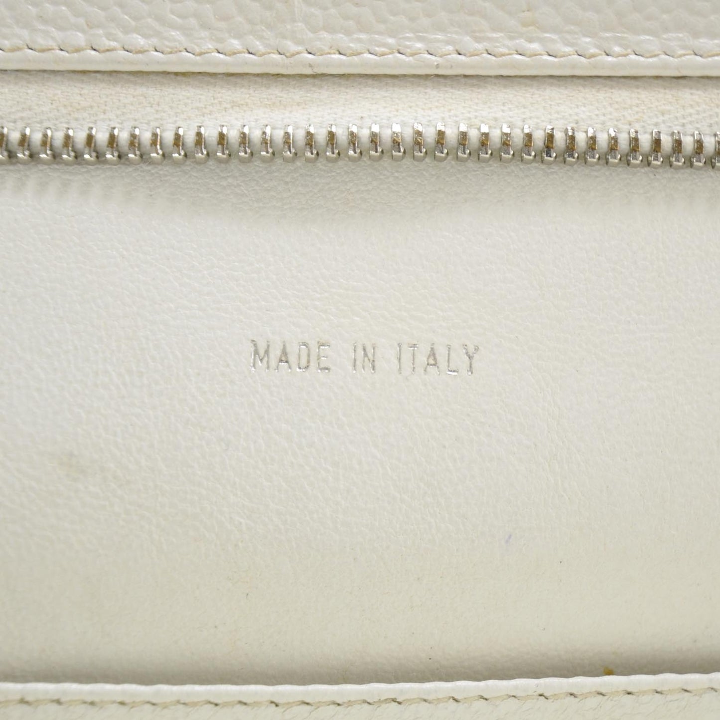 Caviar Quilted Shoulder Bag White