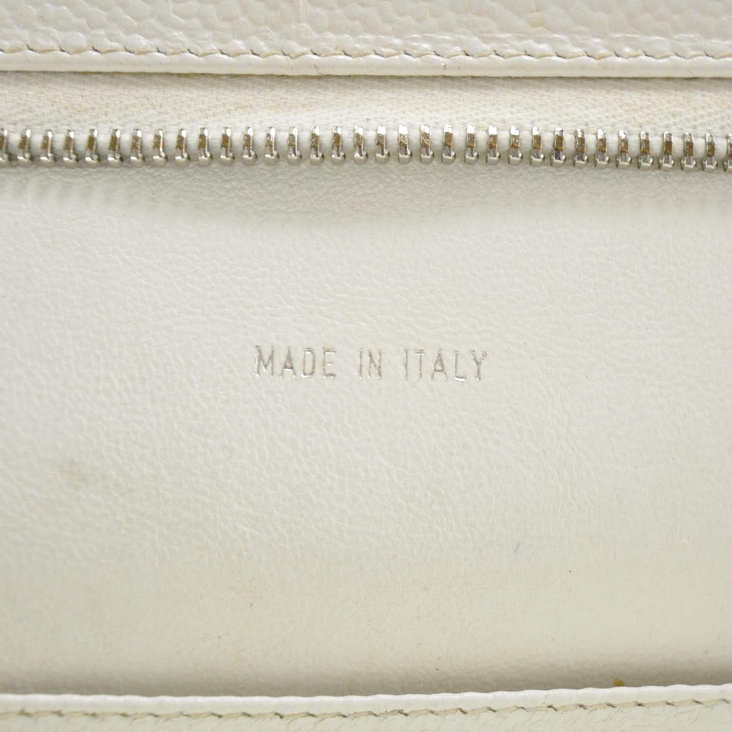 Chanel Caviar Quilted Shoulder Bag White 10 of 10