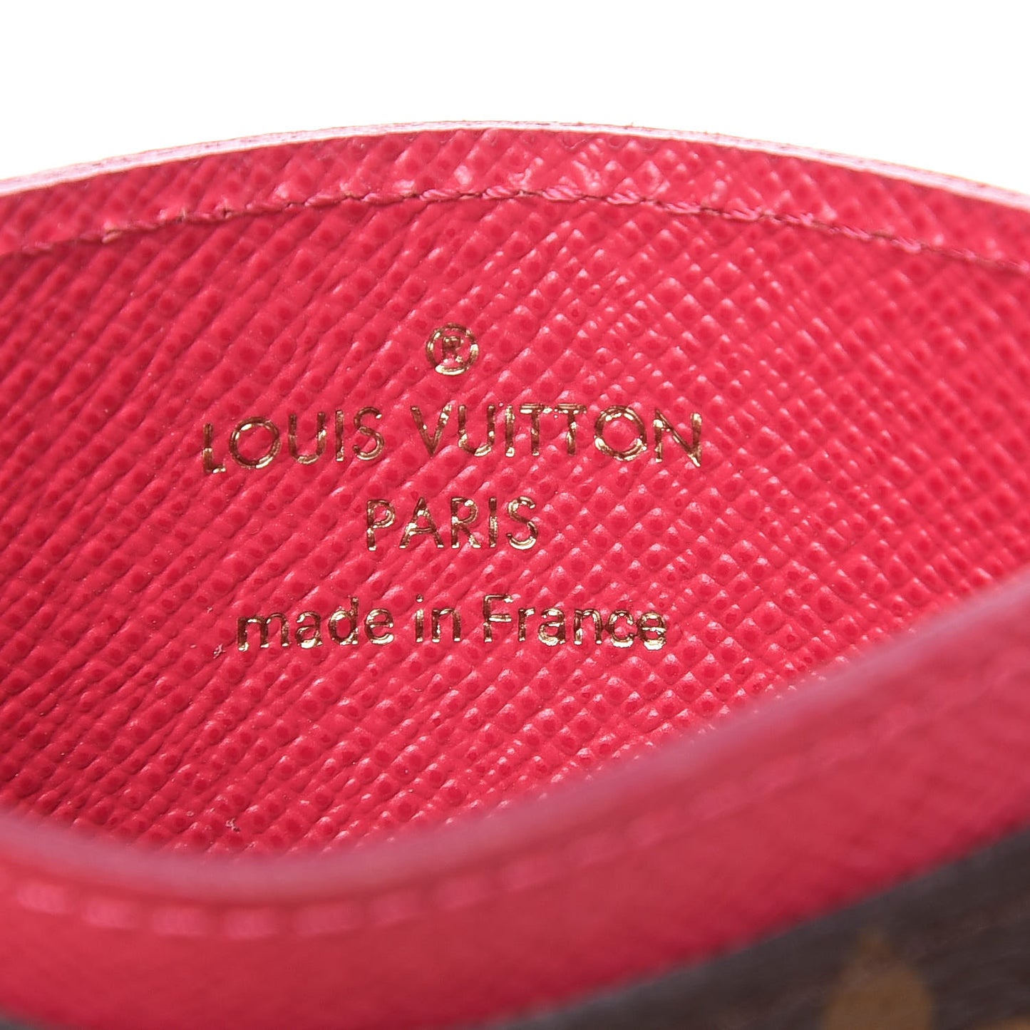 Monogram My LV Heritage Card Holder White Fuchsia