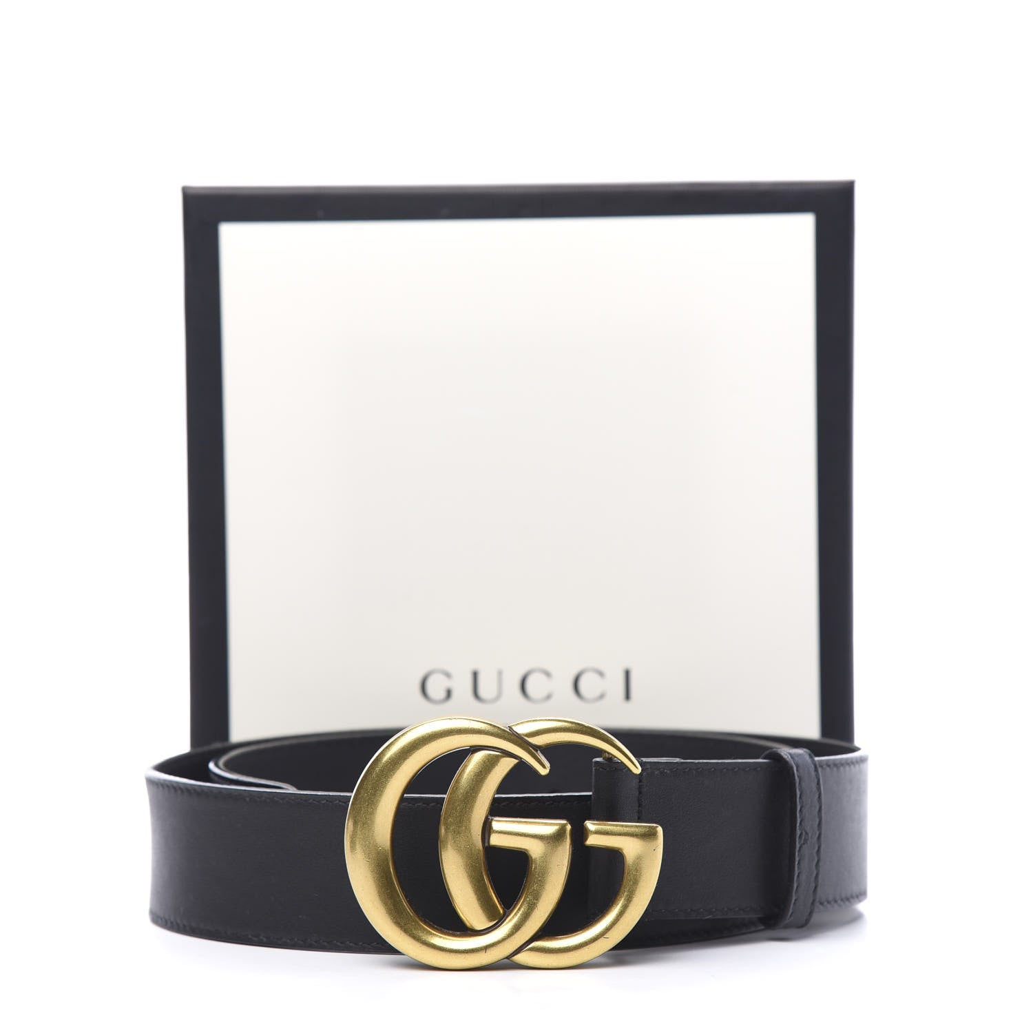 Gucci Calfskin Double G 40mm Belt 85 34 Black 6 of 6