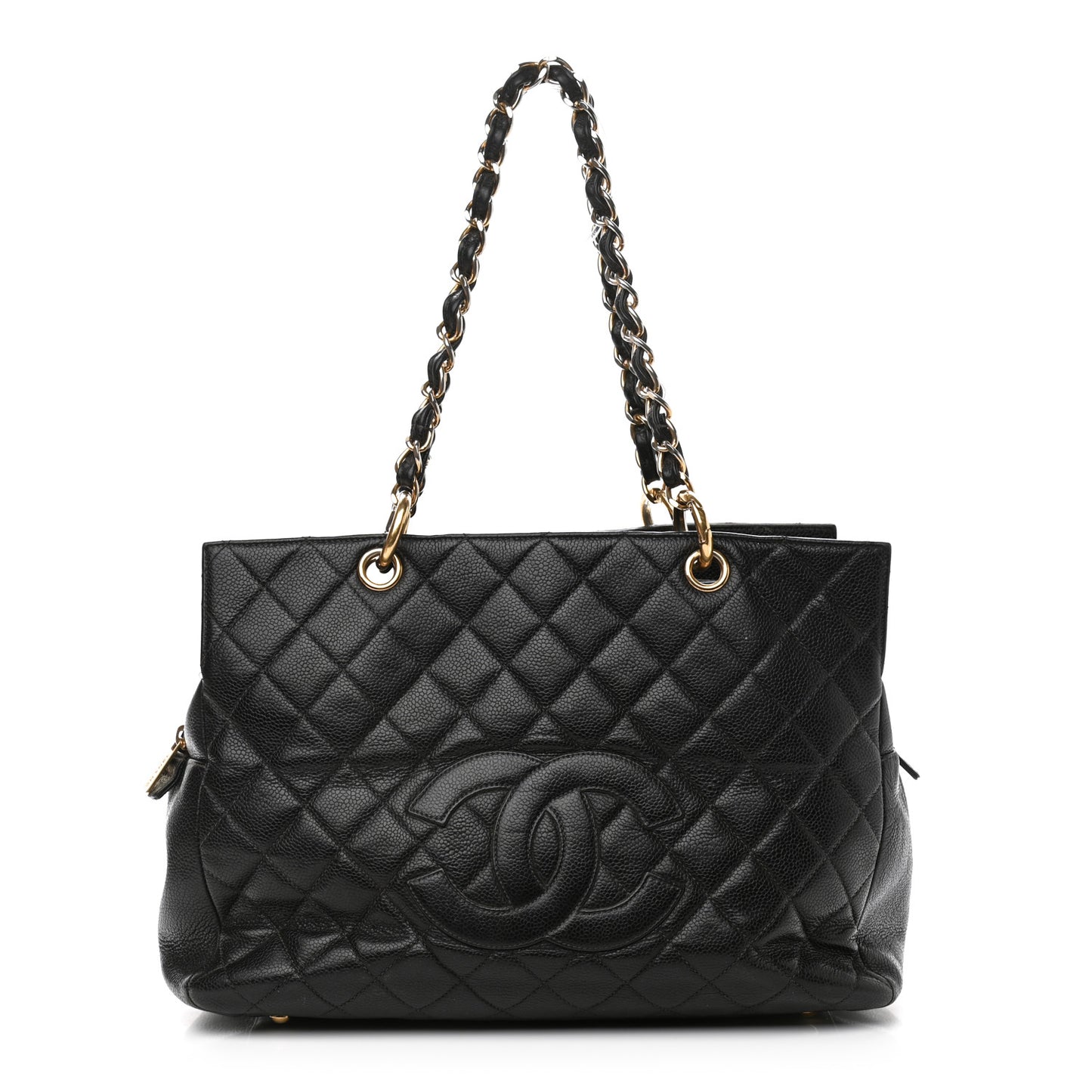 Caviar Quilted Grand Timeless Tote GTT Black