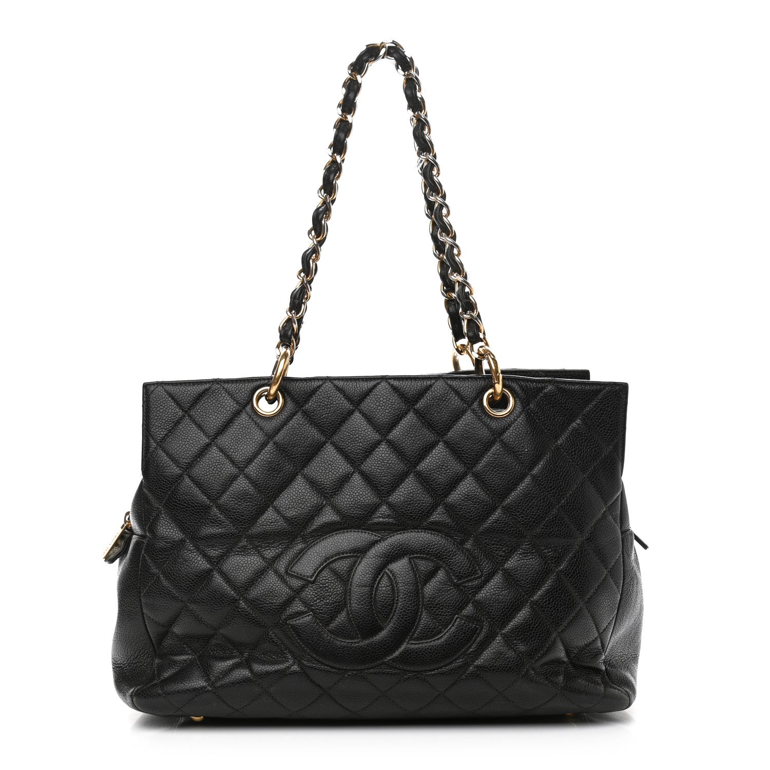 Chanel Caviar Quilted Grand Timeless Tote GTT Black 1 of 13