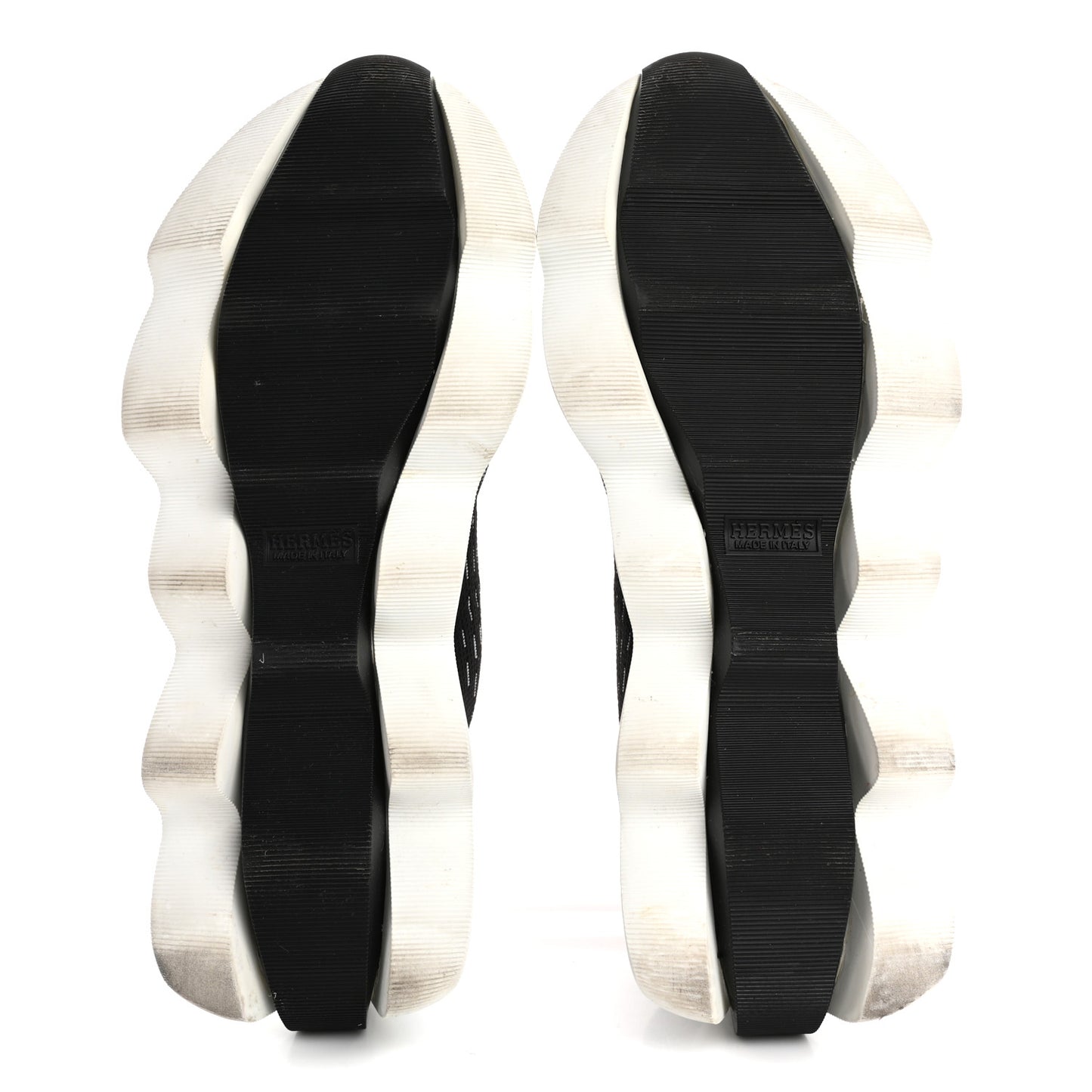 Technical Canvas Goatskin Womens Eclair Sneakers 38.5 Black