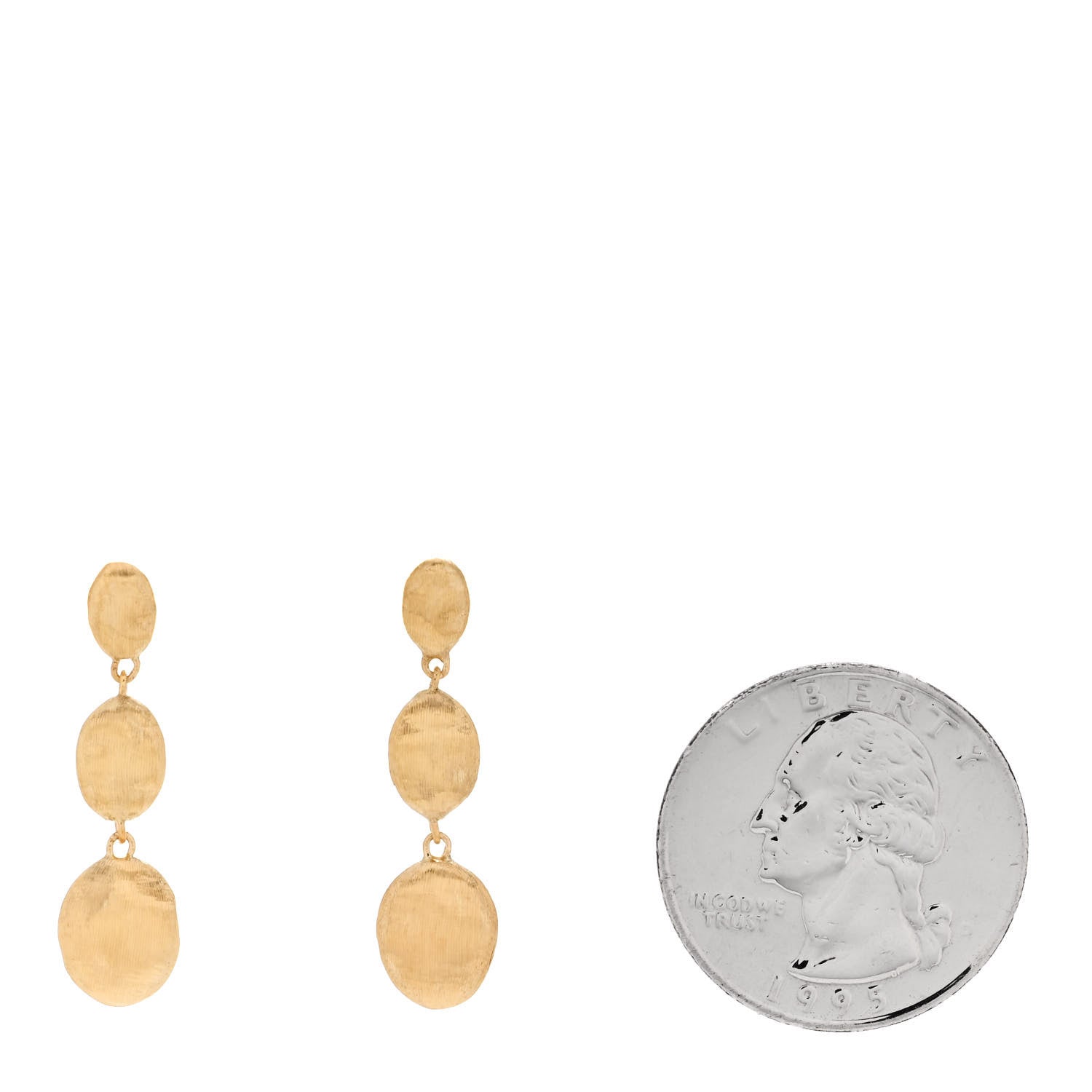 Marco Bicego 18K Yellow Gold Siviglia Triple Drop Earrings 2 of 4