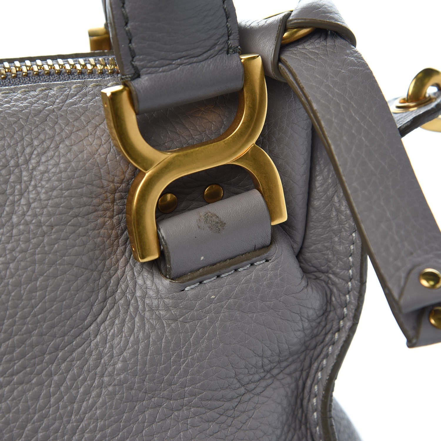 Chloe Calfskin Medium Marcie Satchel Cashmere Grey 13 of 13