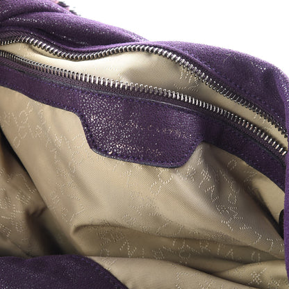 Stella McCartney Shaggy Deer Small Falabella Fold Over Tote Purple 7 of 8