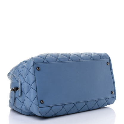 Chanel Calfskin Quilted Medium Stitch It Tote Blue 3 of 5