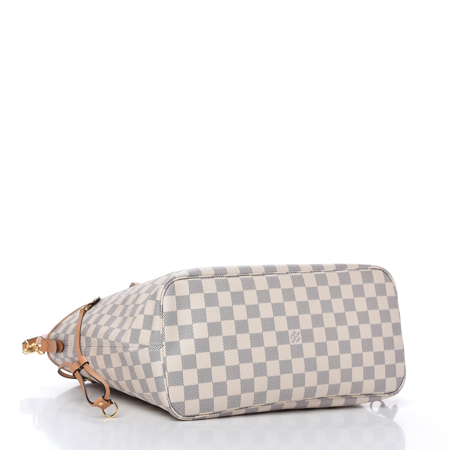 Louis Vuitton Damier Azur Braided Neverfull MM Pink 4 of 9
