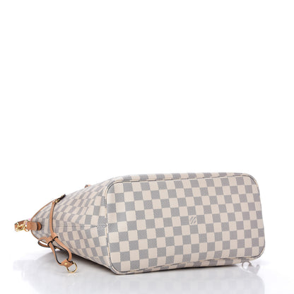 Louis Vuitton Damier Azur Braided Neverfull MM Pink 4 of 9