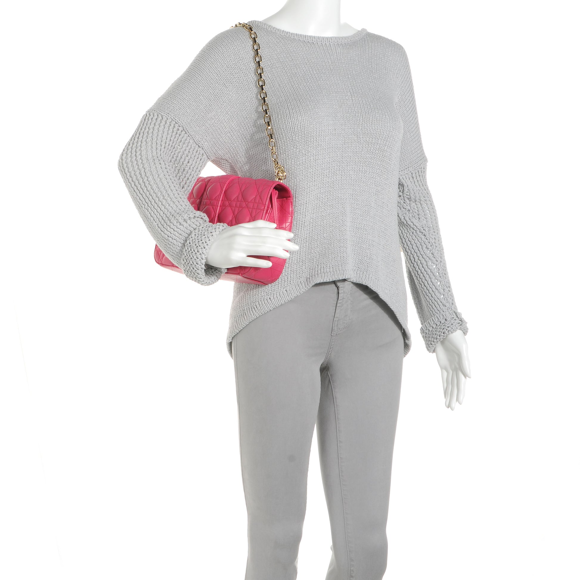 Christian Dior Lambskin Cannage Medium Miss Dior Flap Sorbet 1 of 6