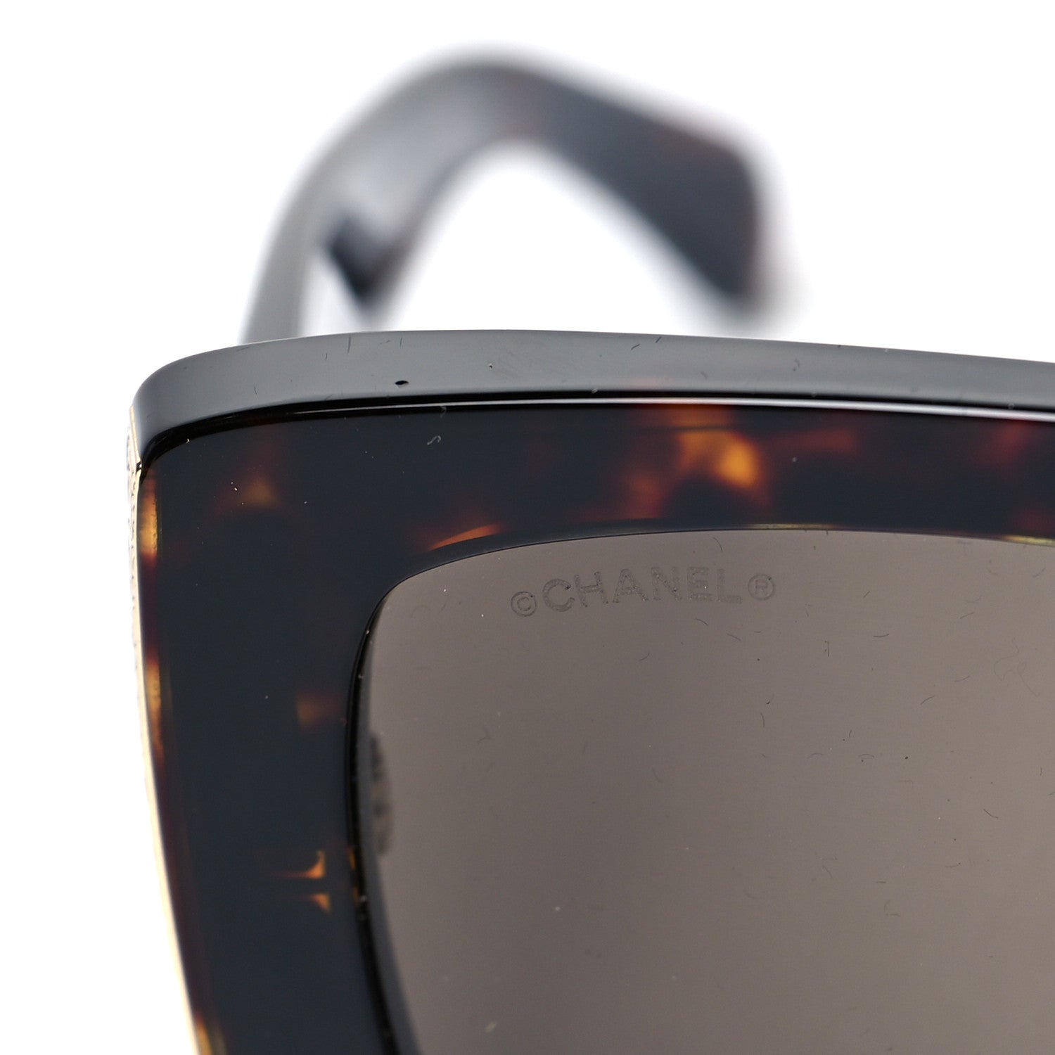 Chanel Acetate Rectangle Sunglasses 5435 Tortoise 5 of 8