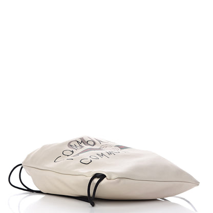 Gucci Calfskin Coco Capitan Logo Drawstring Backpack Mystic White 4 of 10