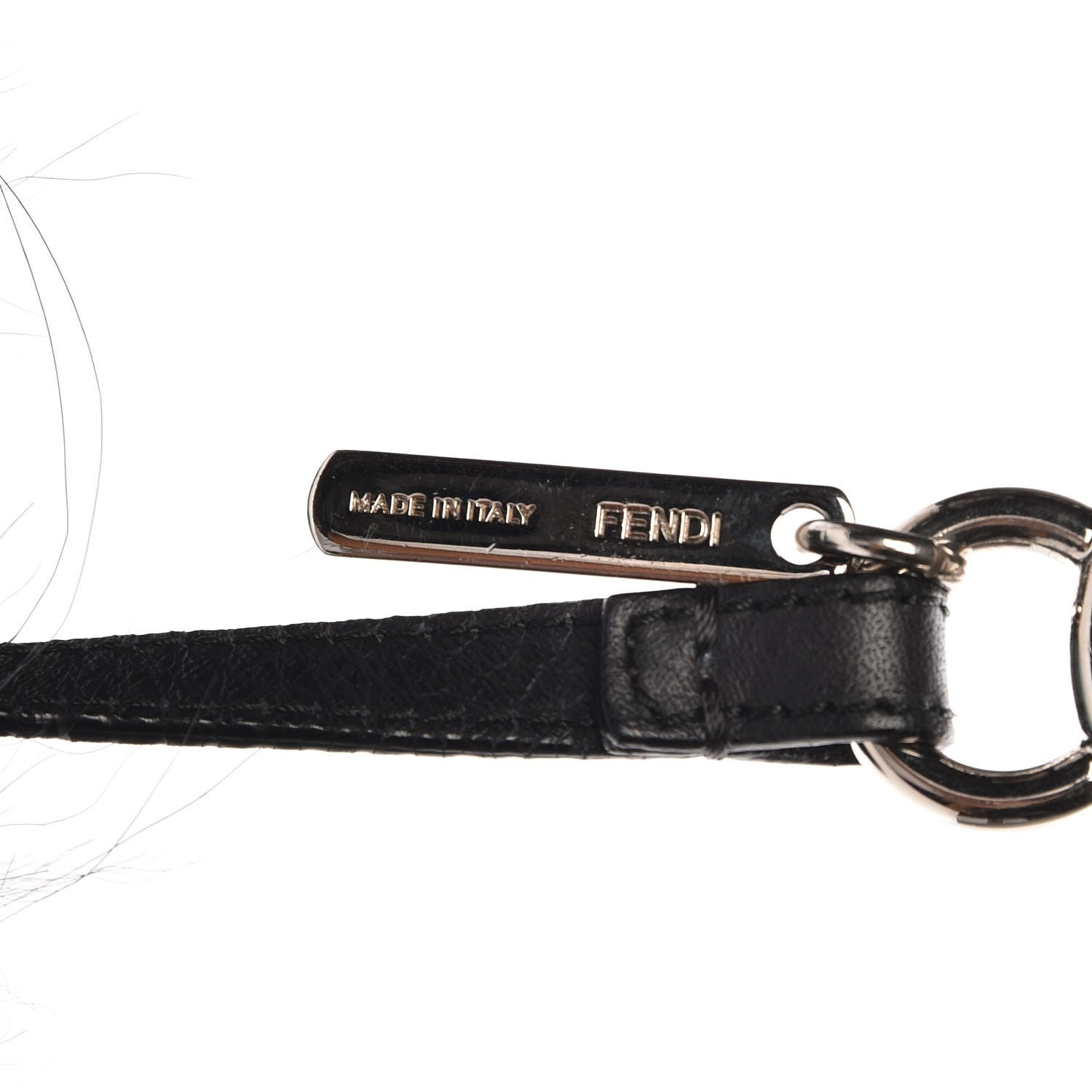 Fendi Mink Fox Rabbit Fur Vitello Flamingo Furme Monster Bag Charm Viola Multicolor Black 3 of 3