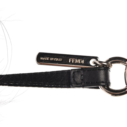 Fendi Mink Fox Rabbit Fur Vitello Flamingo Furme Monster Bag Charm Viola Multicolor Black 3 of 3