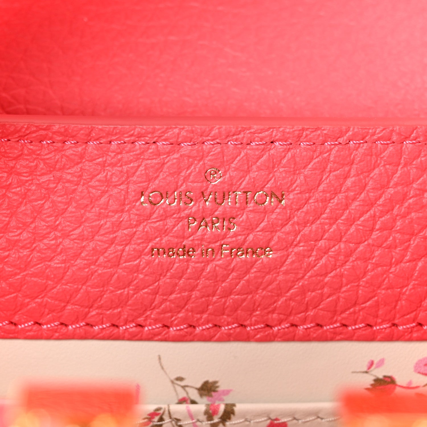 Louis Vuitton Taurillon LV Bloom Capucines Mini Pink Sky 5 of 8