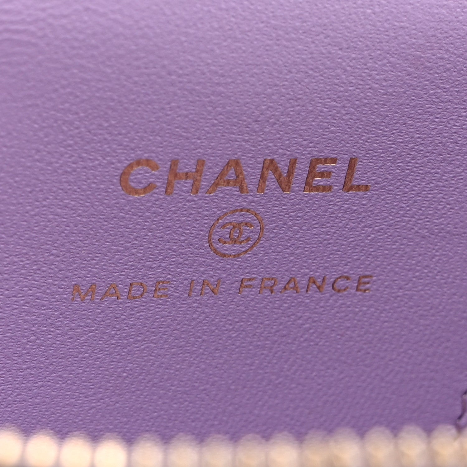 Chanel Lambskin Quilted Top Handle Mini Vanity Case With Chain Light Purple 6 of 11