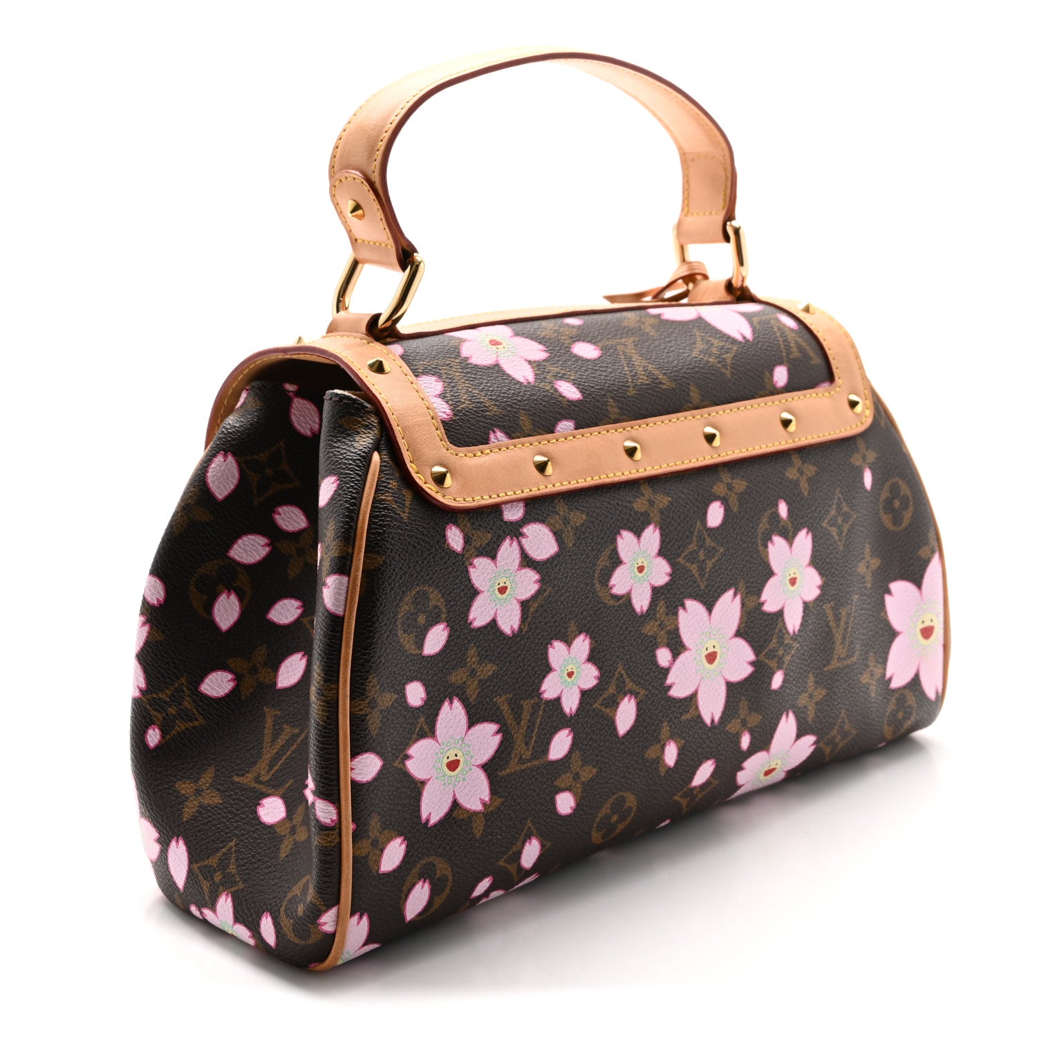 Louis Vuitton Monogram Cherry Blossom Sac Retro Bag Brown 3 of 9