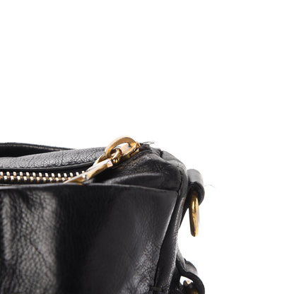Prada Glace Calf Extra Wide Tote Black 17 of 17