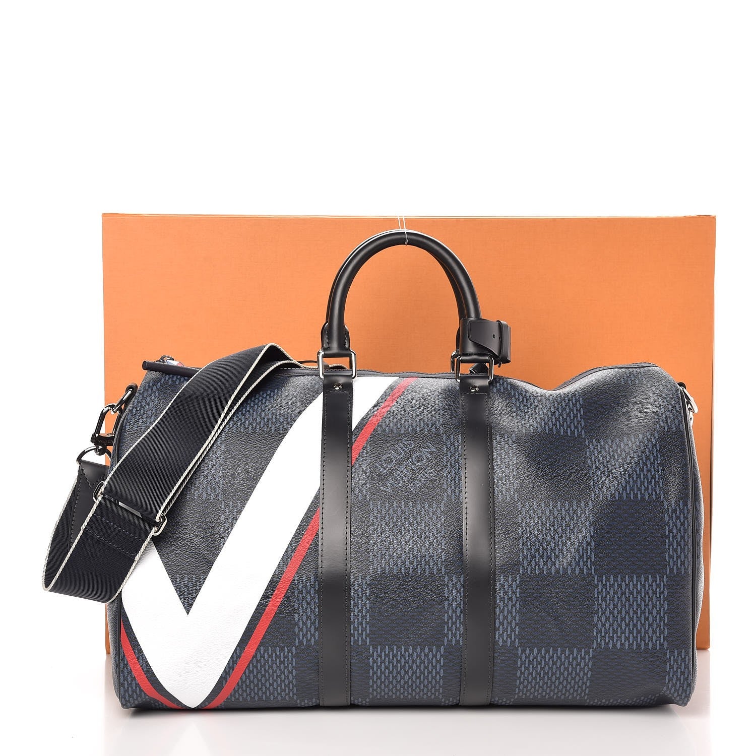 Louis Vuitton Damier Cobalt America's Cup Regatta Keepall Bandouliere 55 7 of 7