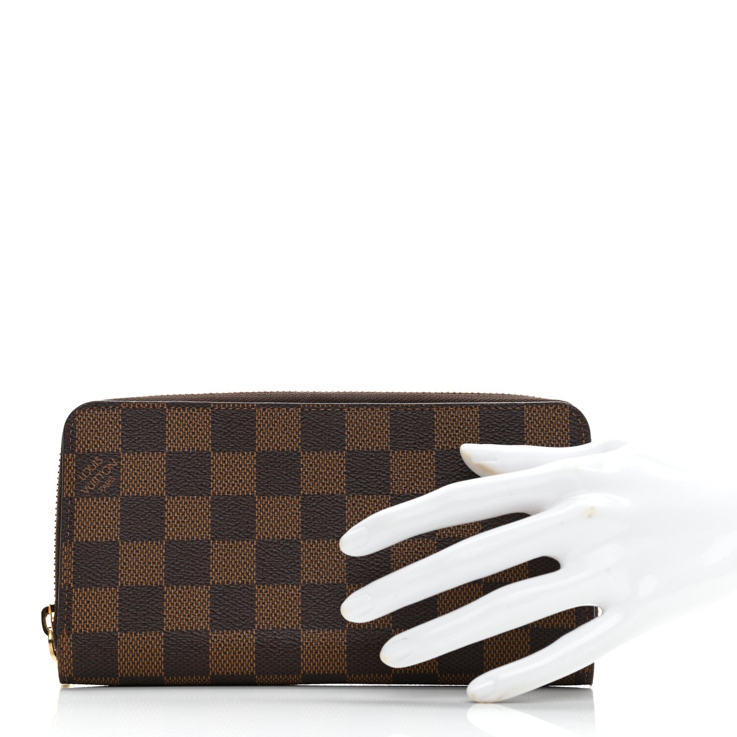Louis Vuitton Damier Ebene Zippy Wallet Rose Ballerine 2 of 8