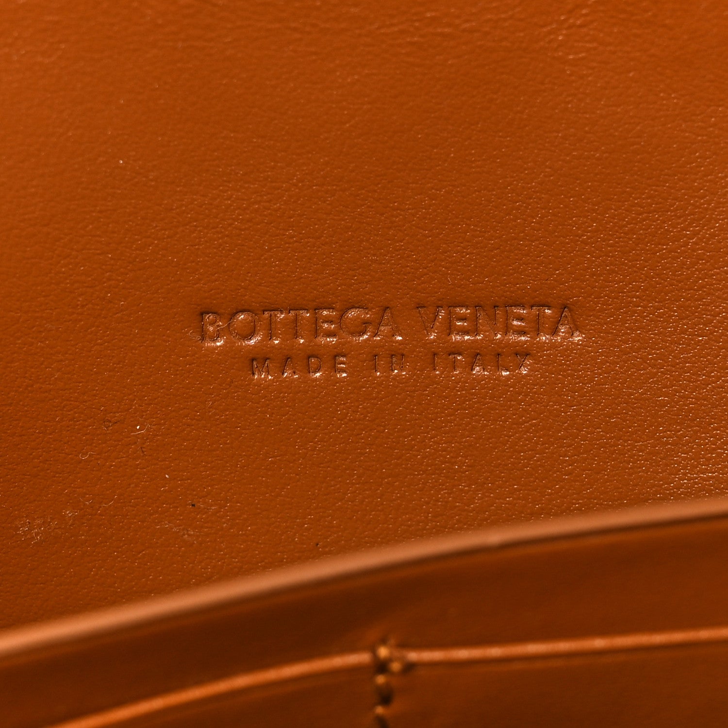 Bottega Veneta Nappa Intrecciato Long Andiamo Top Handle Clutch Cognac 6 of 7