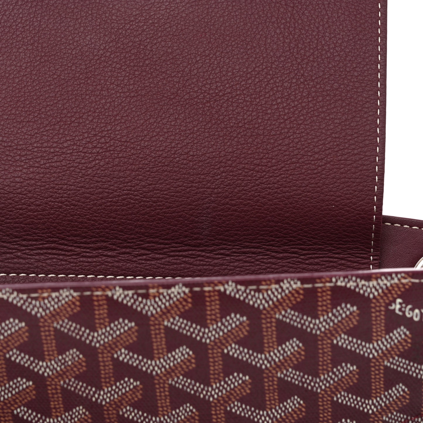 Goyardine Rouette PM Burgundy
