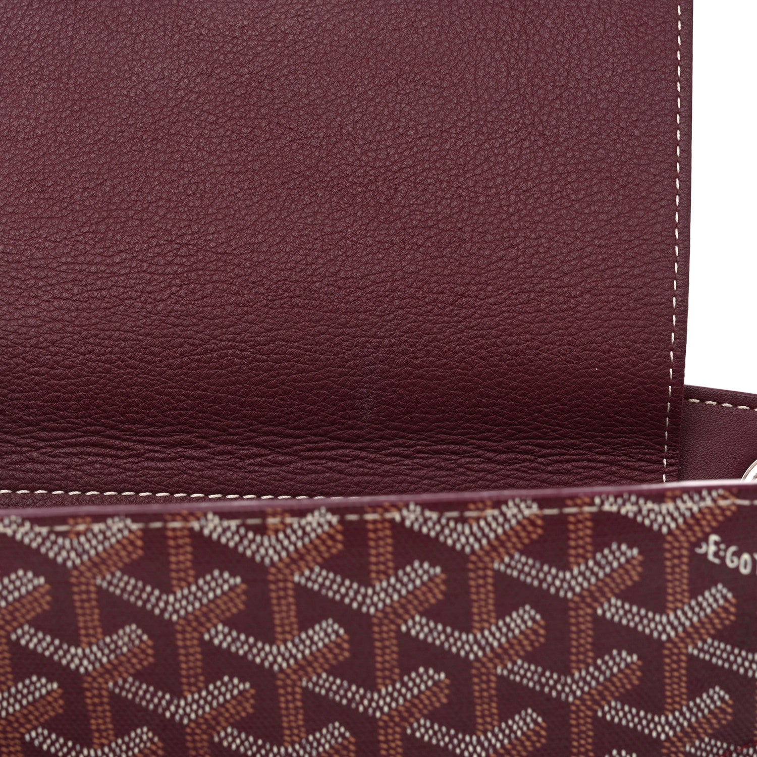 Goyard Goyardine Rouette PM Burgundy 12 of 17