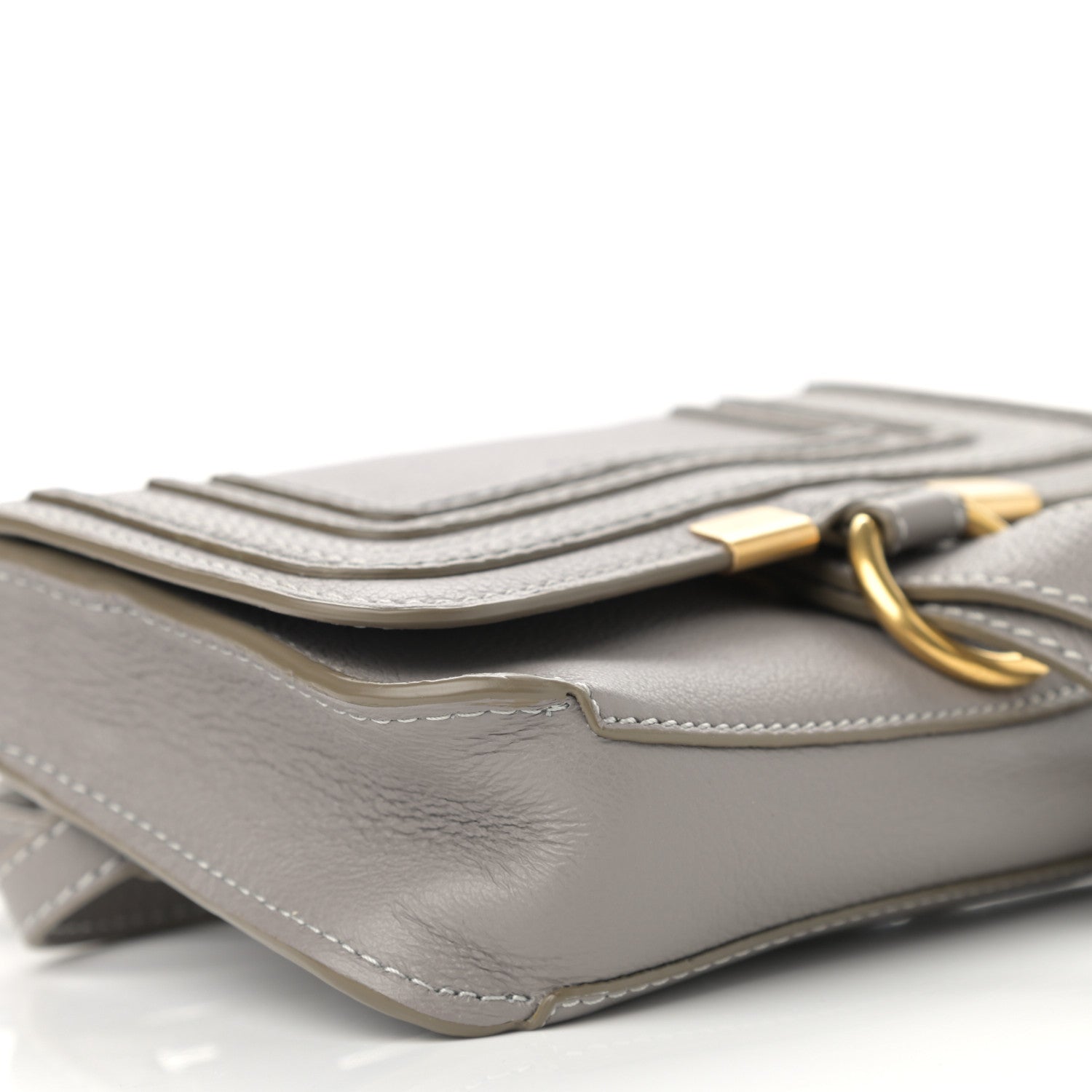 Chloe Calfskin Marcie Convertible Belt Bag Cashmere Grey 10 of 13
