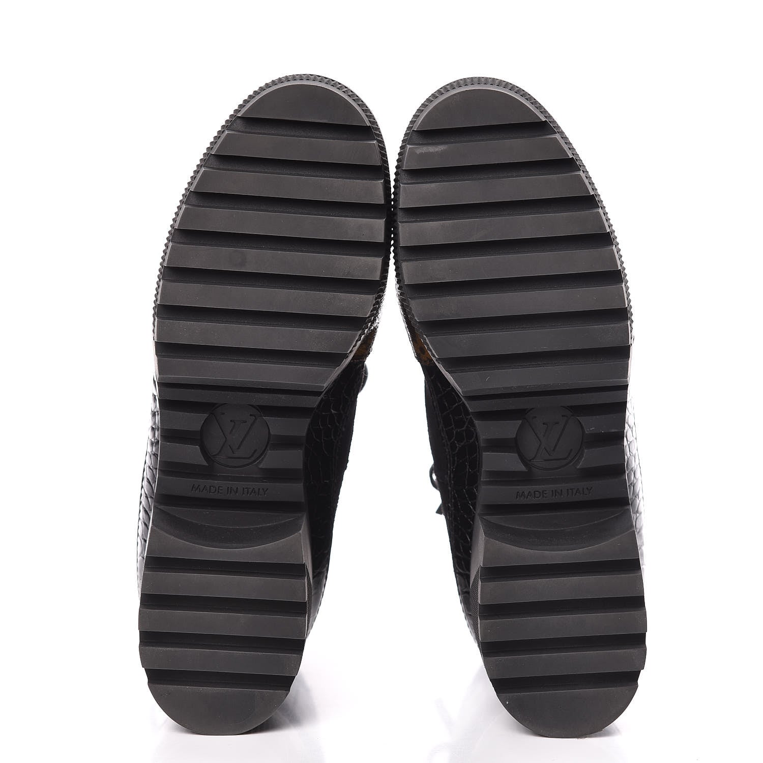 Louis Vuitton Suede Calfskin Monogram Laureate Platform Desert Boots 36 Black 5 of 9
