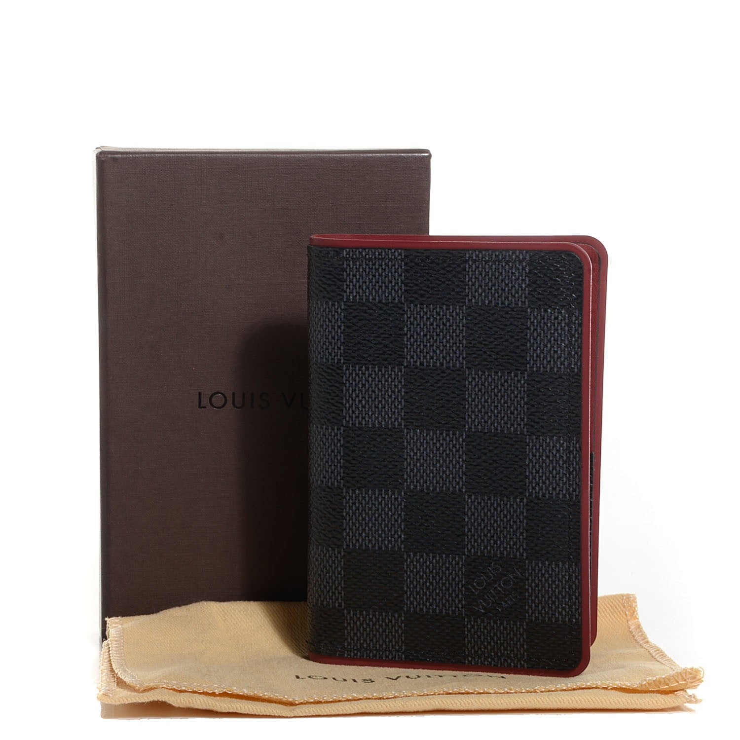 Louis Vuitton Damier Graphite Pocket Organizer Bordeaux 8 of 9