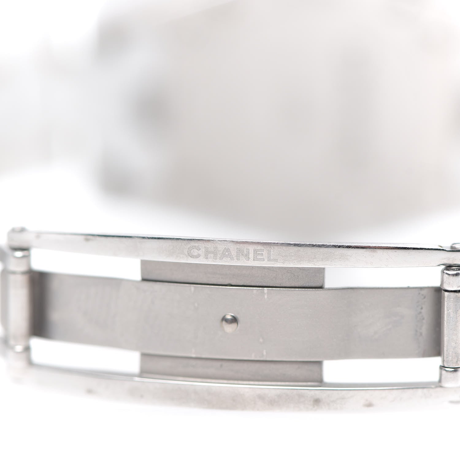 Chanel Stainless Steel Ceramic Diamond 33mm J12 Quartz Watch White 6 of 6