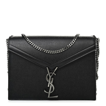 Saint Laurent Grain De Poudre Monogram Cassandra Clasp Bag Black Rouge Legion 1 of 10