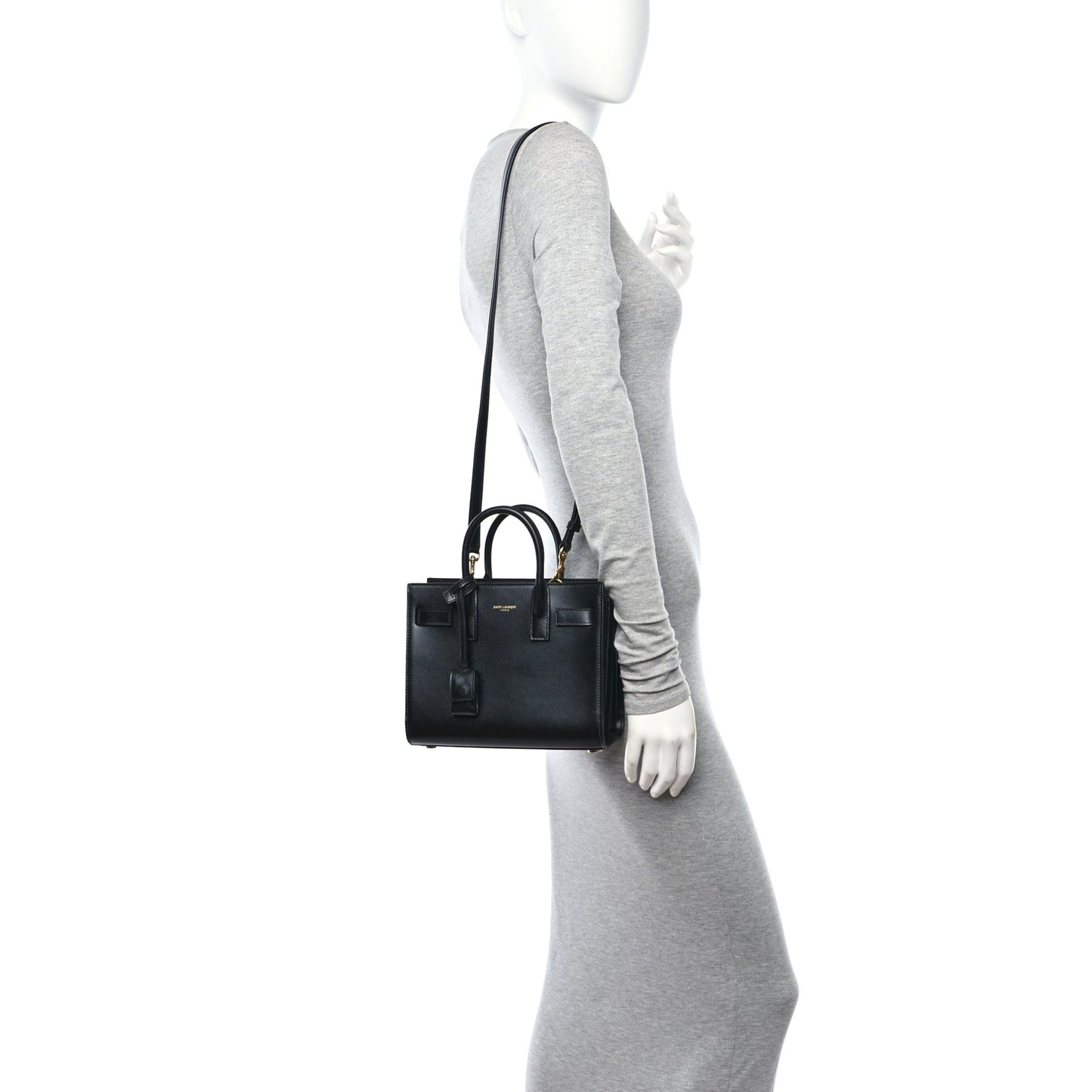 Calfskin Nano Sac De Jour Black