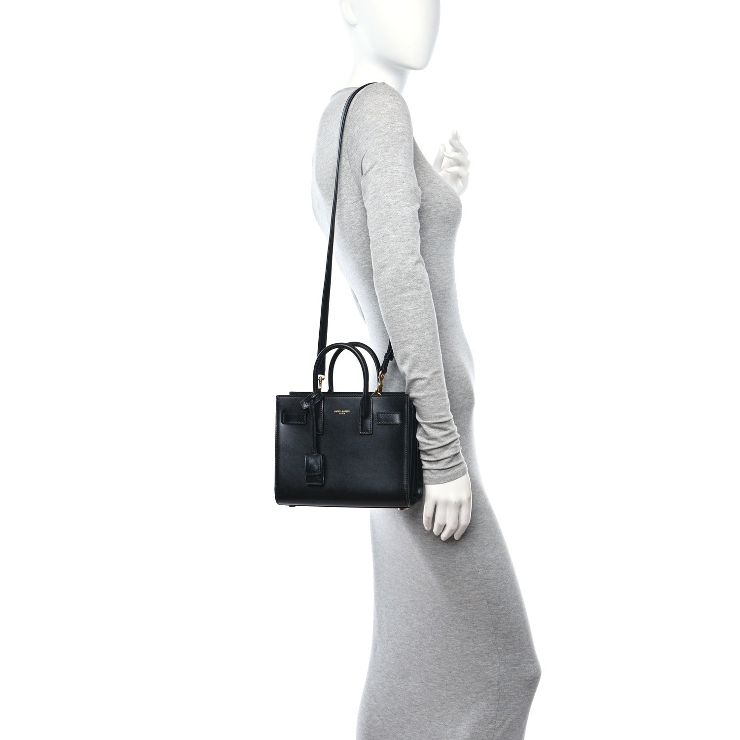 Saint Laurent Calfskin Nano Sac De Jour Black 3 of 10