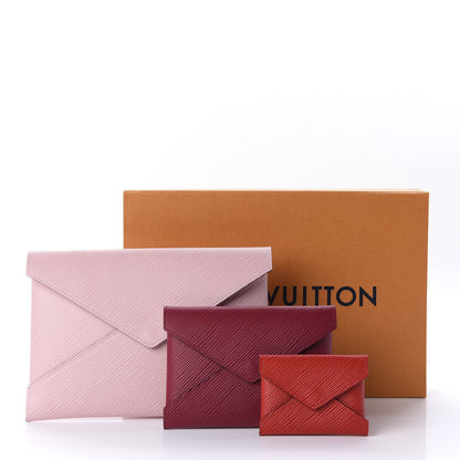 Louis Vuitton Epi Kirigami Pochette Set Rose Ballerine Fuchsia Coquelicot 12 of 12