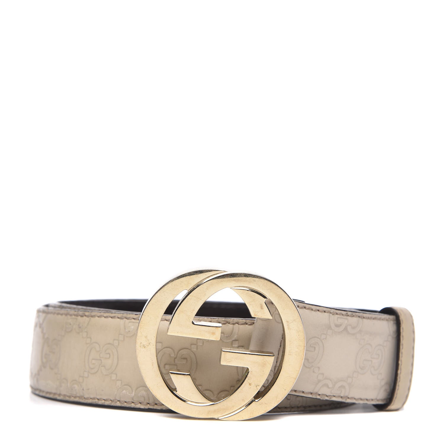 Gucci Guccissima Interlocking G 40mm Belt 85 34 Off White 1 of 7