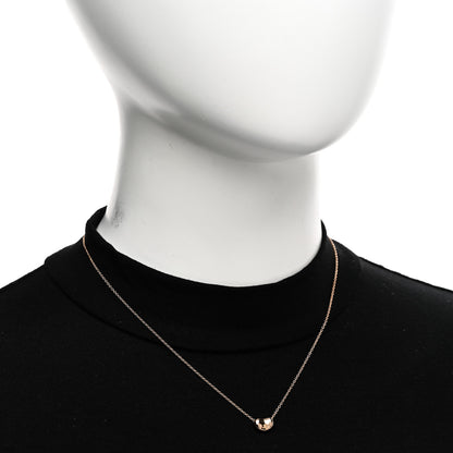 Tiffany 18K Rose Gold 9mm Elsa Peretti Bean Pendant Necklace 2 of 4