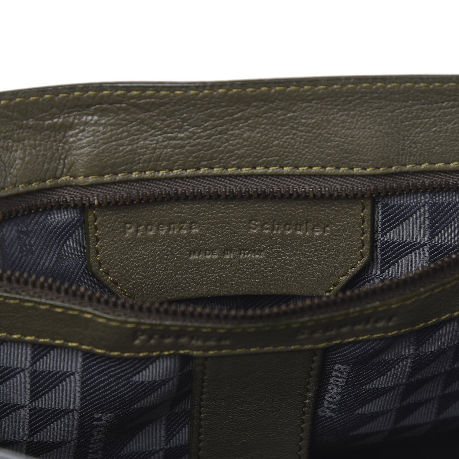 Proenza Schouler Lambskin Medium PS1 Satchel Dark Olive 5 of 9