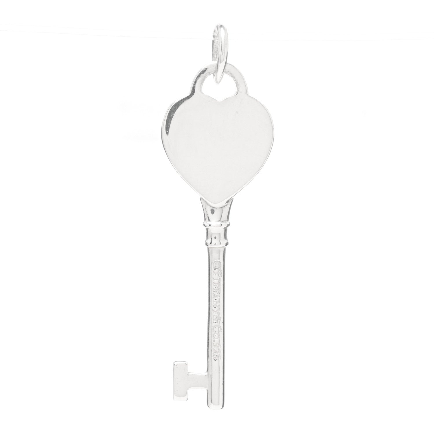 Tiffany Sterling Silver Return To Tiffany Heart Key Pendant 3 of 3